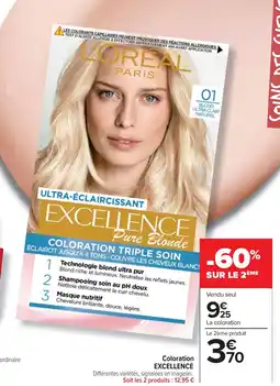 Cora x Carrefour EXCELLENCE Coloration offre