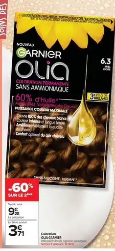 Cora x Carrefour OLIA GARNIER Coloration offre