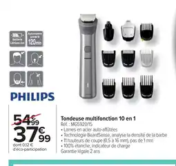 Cora x Carrefour PHILIPS Tondeuse multifonction 10 en 1 offre