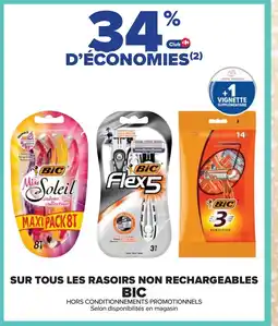 Cora x Carrefour BIC Sur tous les rasoirs non rechargeables offre