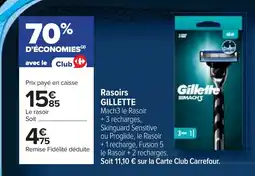 Cora x Carrefour GILLETTE Rasoirs offre