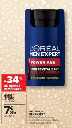 Cora x Carrefour MEN EXPERT Soin visage offre