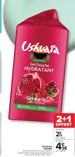 Cora x Carrefour USHUAÏA Gel douche offre