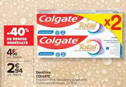 Cora x Carrefour COLGATE Dentifrice offre
