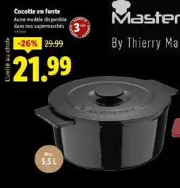 Lidl Cocotte en fonte offre