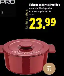Lidl Faitout en fonte émaillée offre