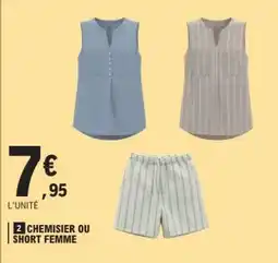 E.Leclerc Chemisier ou Short Femme offre