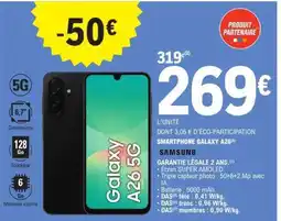 E.Leclerc SMARTPHONE GALAXY A26 5G offre