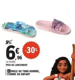 E.Leclerc Mule ou Tong Homme, Femme ou Enfant offre