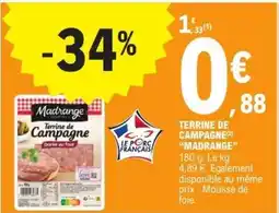 E.Leclerc Terrine De Campagne Madrange offre