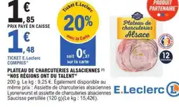 E.Leclerc Plateau de charcuteries alsaciennes offre