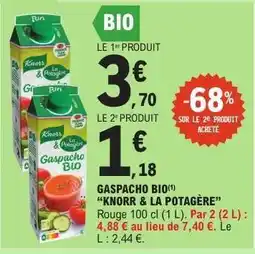 E.Leclerc Gaspacho Bio Knorr & La Potagère offre
