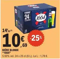 E.Leclerc Bière Blonde 1664 offre