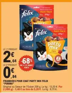 E.Leclerc FRIANDISES POUR CHAT PARTY MIX FELIX “PURINA” offre