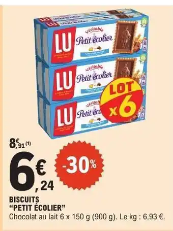 E.Leclerc BISCUITS PETIT ÉCOLIER offre