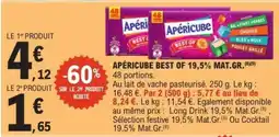 E.Leclerc APÉRICUBE BEST OF 19,5% MAT.GR offre