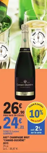 E.Leclerc Champagne Brut Canard-Duchêne offre