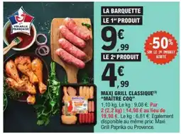 E.Leclerc MAXI GRILL CLASSIQUE 'MAÎTRE COQ' offre