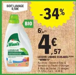 E.Leclerc LESSIVE LIQUIDE ECOLABEL 'WINNI'S' offre