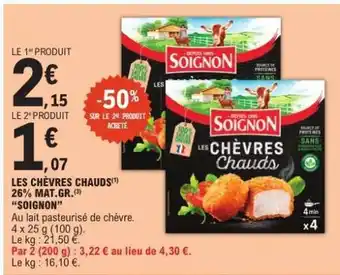 E.Leclerc LES CHÈVRES CHAUDS offre