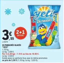 E.Leclerc 24 PANACHÉS GLACÉS “YETI” offre