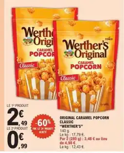 E.Leclerc Werther's Original Caramel Popcorn Classic offre