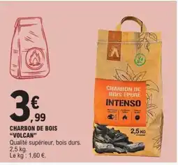 E.Leclerc CHARBON DE BOIS VOLCAN offre