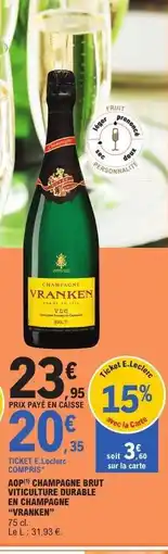 E.Leclerc Champagne Vranken offre
