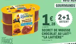 E.Leclerc Secret De Mousse Chocolat Au Lait La Laitière offre