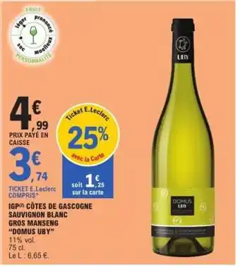 E.Leclerc Domus Uby offre