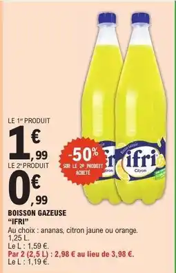 E.Leclerc Boisson Gazeuse IFRI offre