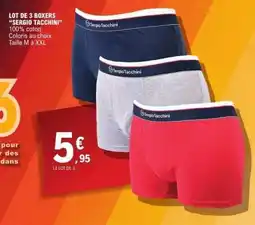 E.Leclerc LOT DE 3 BOXERS 'SERGIO TACCHINI' offre