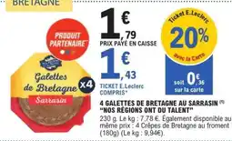 E.Leclerc Galettes de Bretagne Sarrasin offre