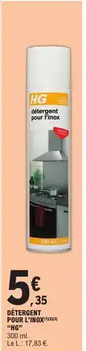 E.Leclerc DÉTERGENT POUR L'INOX offre