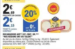 E.Leclerc Rocamadour Aop offre