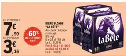 E.Leclerc Bière Blonde La Bête offre
