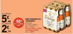 E.Leclerc BIÈRE PREMIUM PILS “BITBURGER” offre