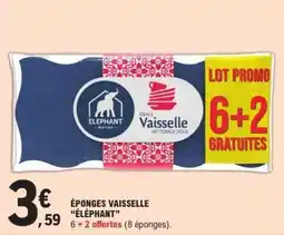E.Leclerc ÉPONGES VAISSELLE “ÉLÉPHANT” offre