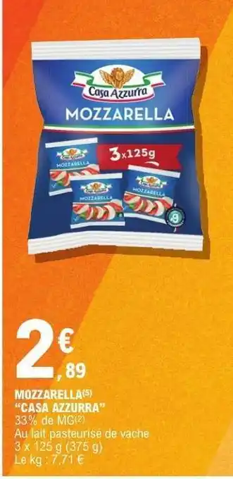 E.Leclerc Mozzarella offre