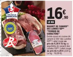 E.Leclerc MAGRET DE CANARD DES LANDES IGP offre