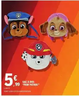E.Leclerc Sac à dos 'Paw Patrol' offre