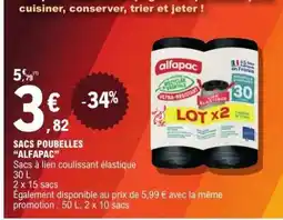E.Leclerc SACS POUBELLES ALFAPAC offre