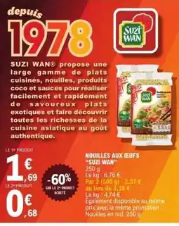E.Leclerc NOUILLES AUX ŒUFS “SUZI WAN” offre