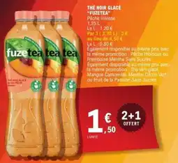 E.Leclerc THÉ NOIR GLACÉ FUZETEA offre