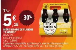 E.Leclerc Biere Blonde de Flandre 3 Monts offre