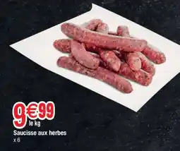 Carrefour Saucisse aux herbes offre