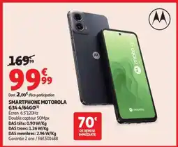 Auchan SMARTPHONE MOTOROLA G34 4/64G offre