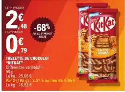 E.Leclerc TABLETTE DE CHOCOLAT “KITKAT” offre