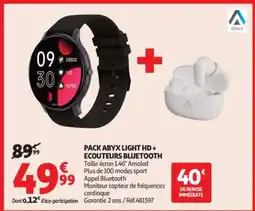 Auchan PACK ABYX LIGHT HD + ECOUTEURS BLUETOOTH offre