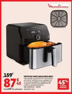 Auchan Friteuse Sans Huile Moulinex offre